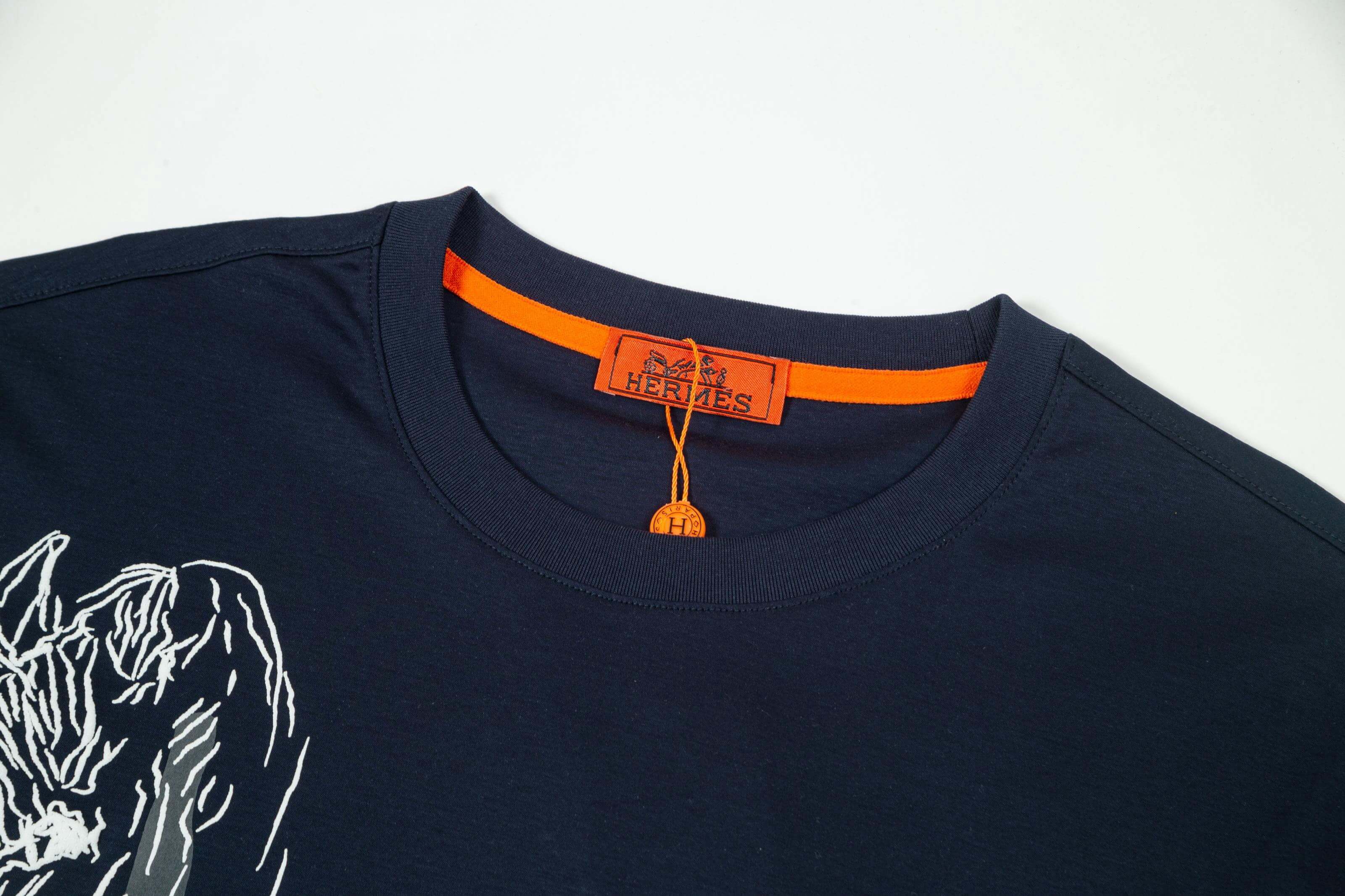 Horse Embroidery T Shirt