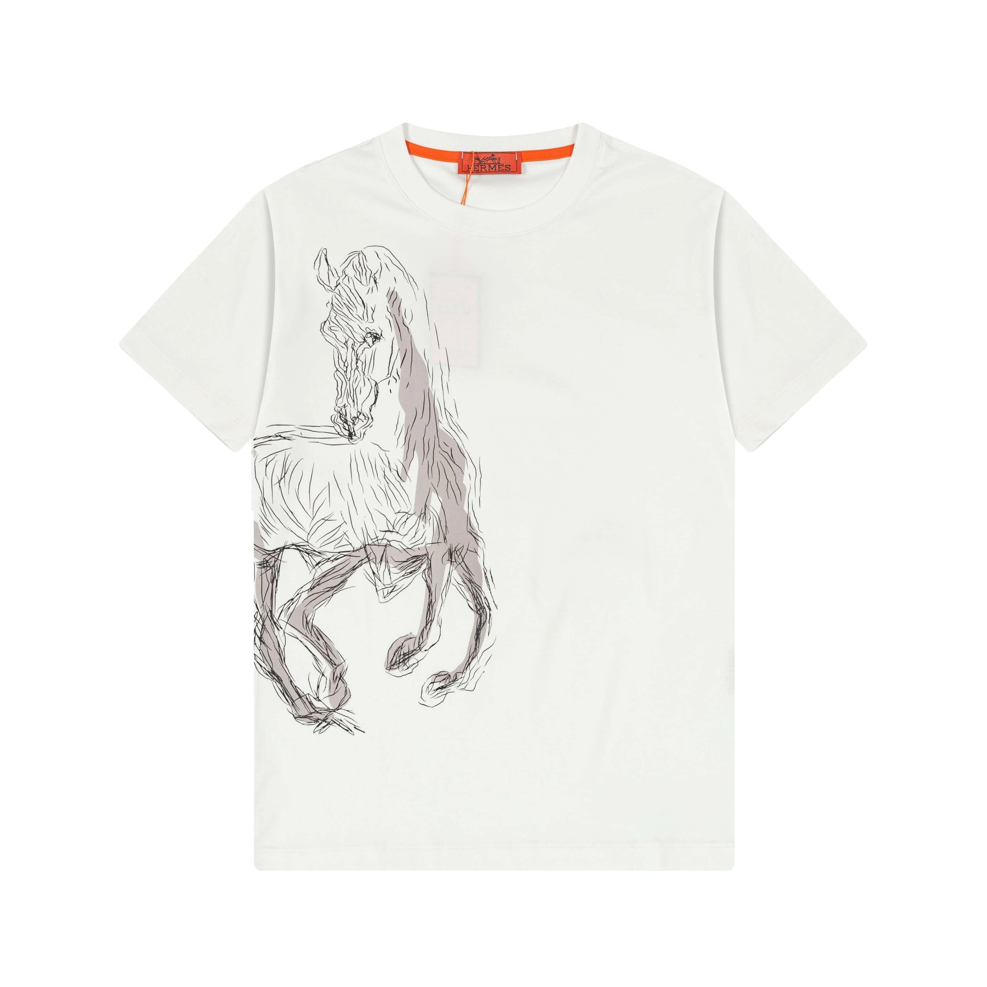 Horse Embroidery T Shirt