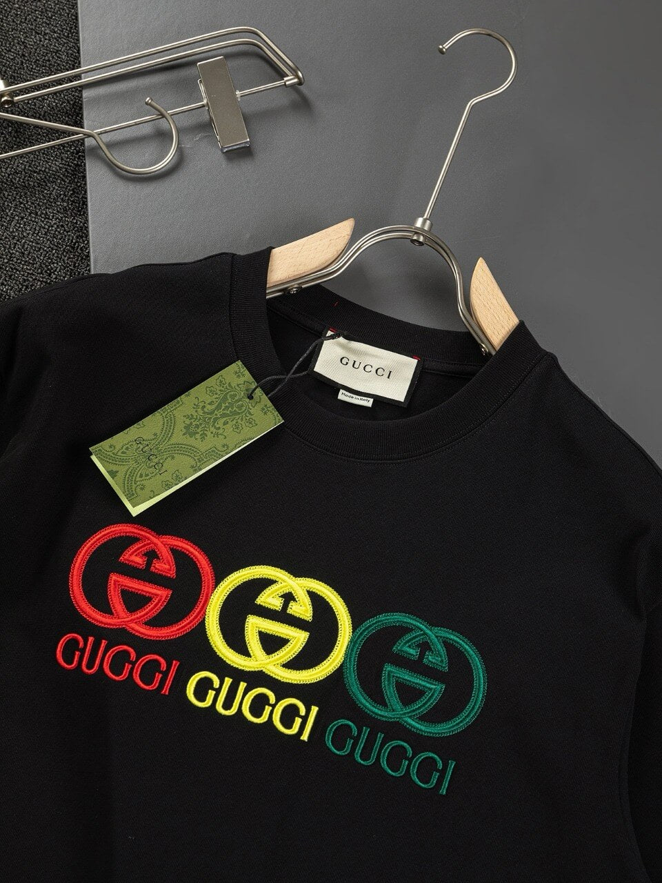 Three-Color Embroidery T Shirt