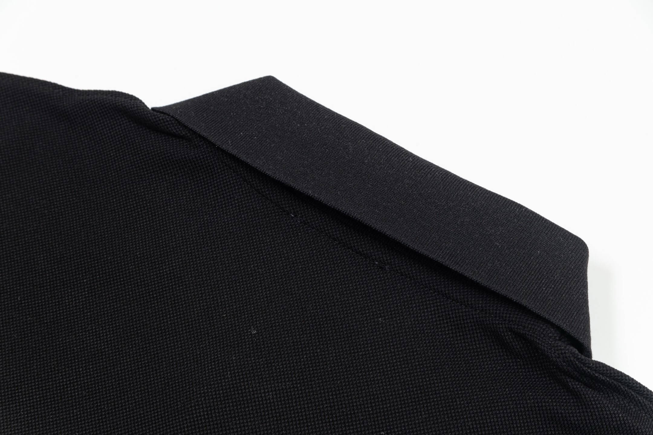 Letter Print with Contrast Collar Polo Shirt