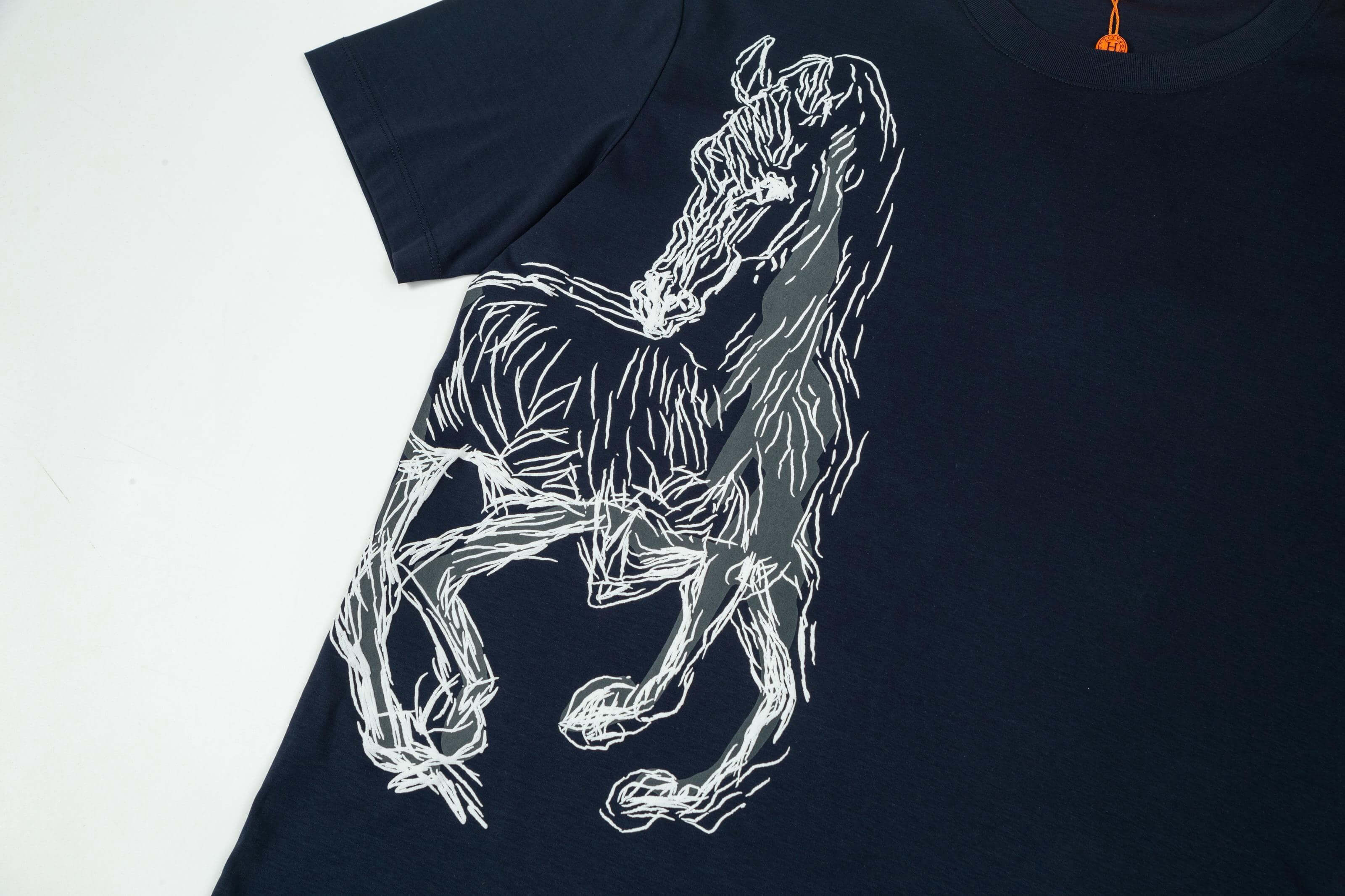 Horse Embroidery T Shirt