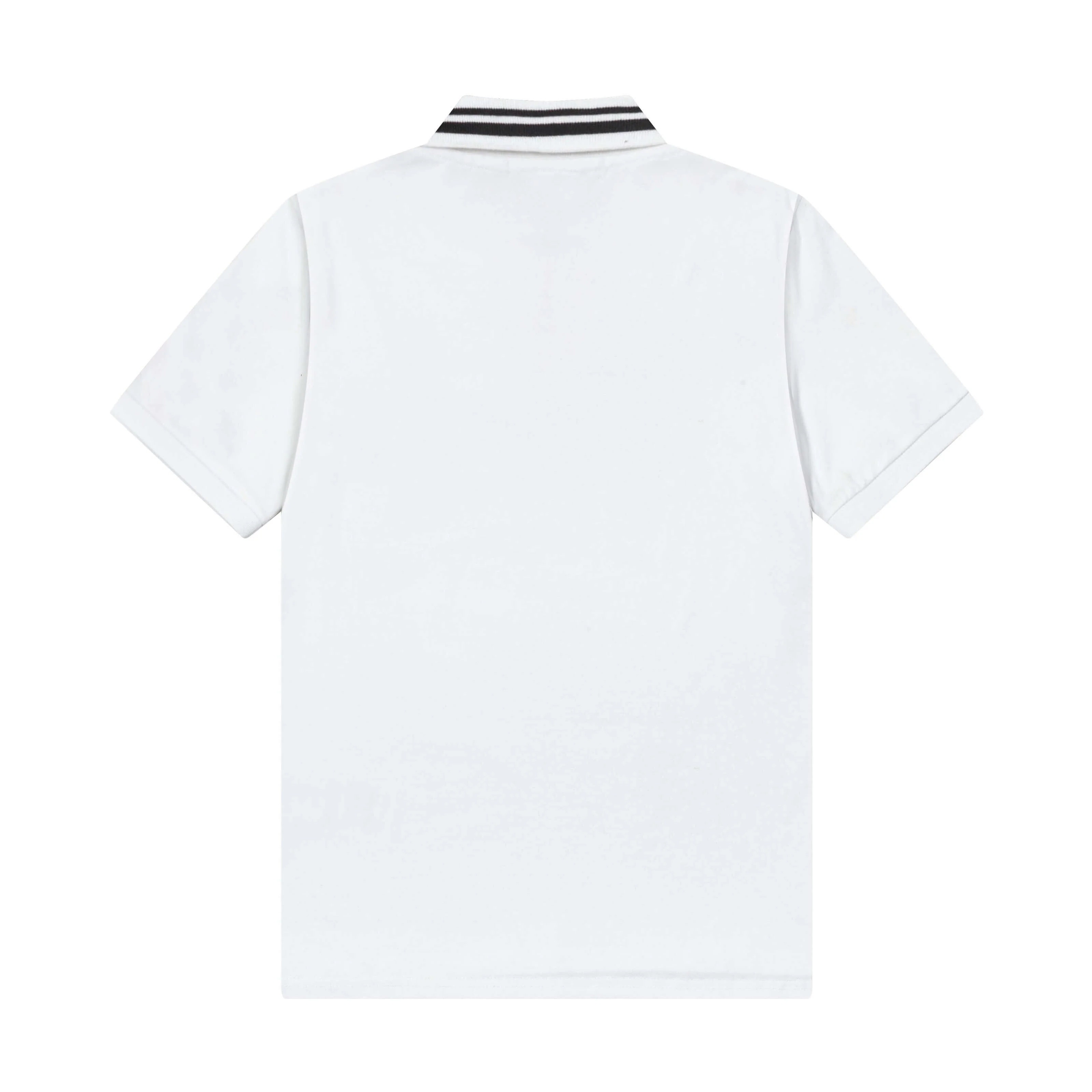 Striped Letters Polo Shirt