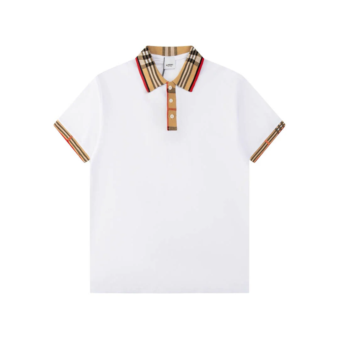 Classic Check Collar Polo T Shirt