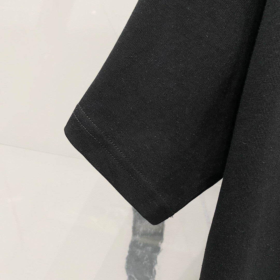 Rope Pattern Embroidery T Shirt