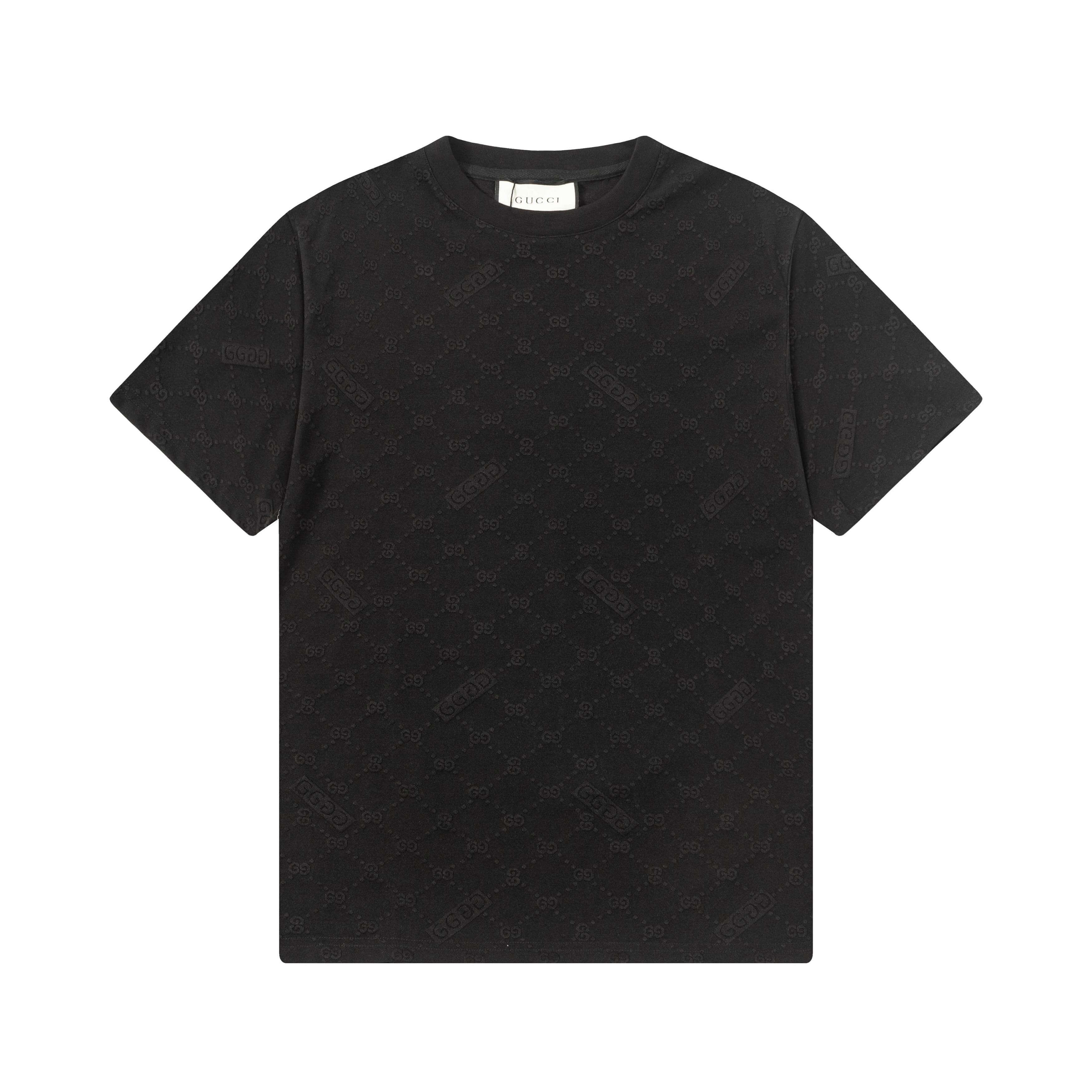 All black Full Print T Shirt