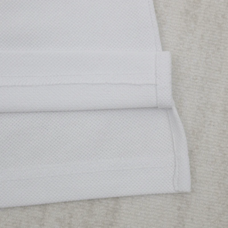 Chic Overlapping Print Polo Shirt