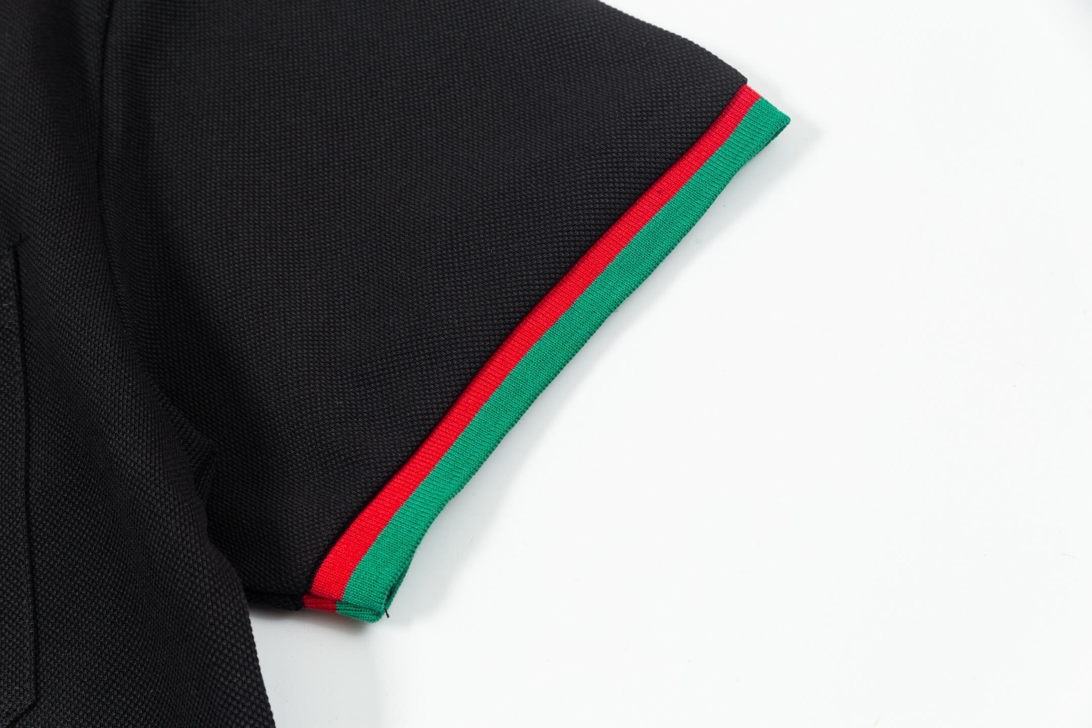 Two-Tone Stripes Polo T Shirt