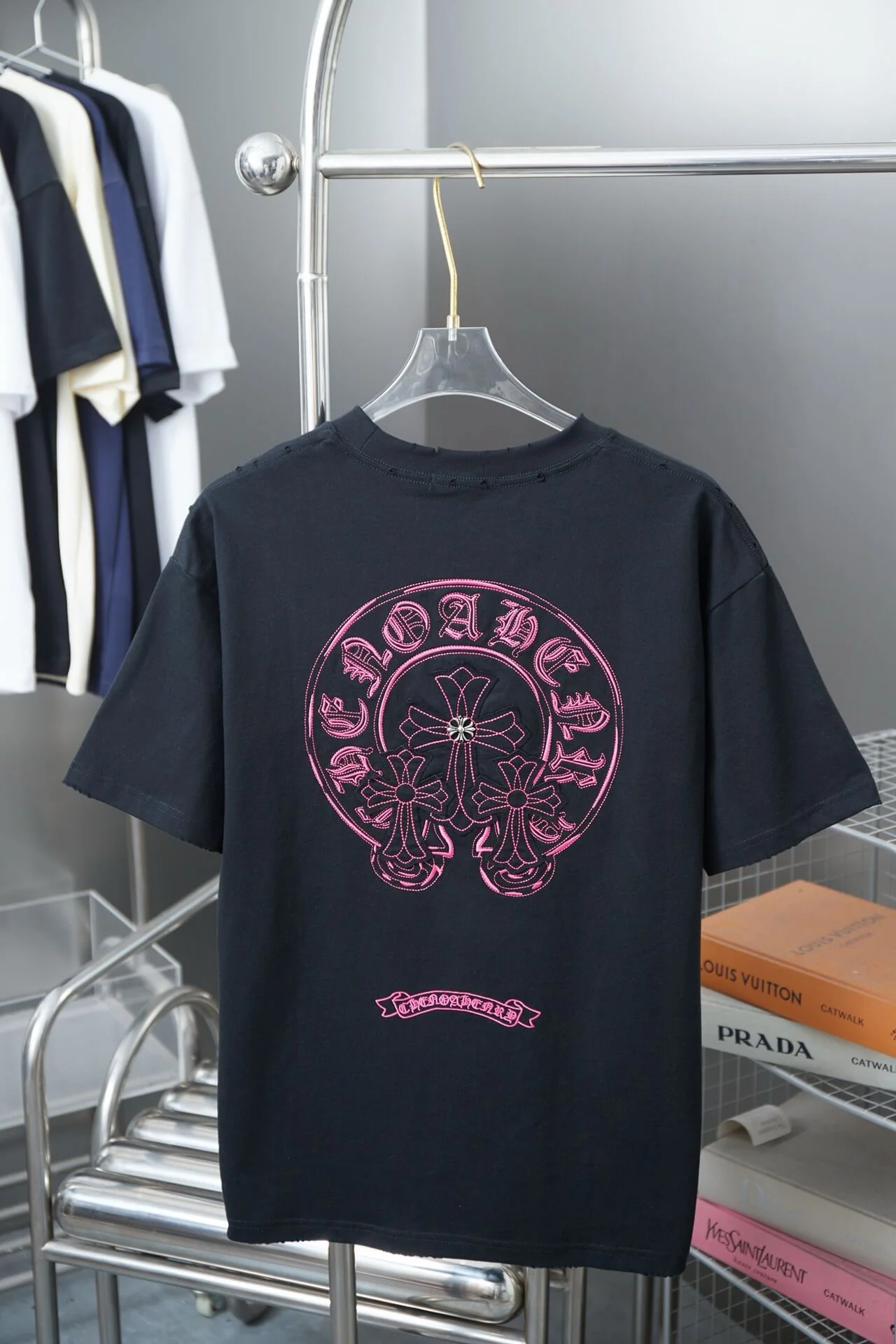 Cross Embroidery T Shirt