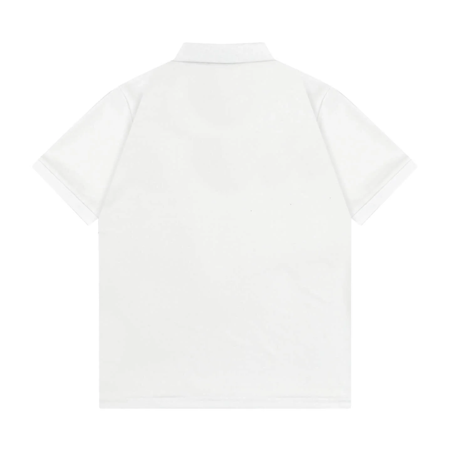 Letter Print with Contrast Collar Polo Shirt