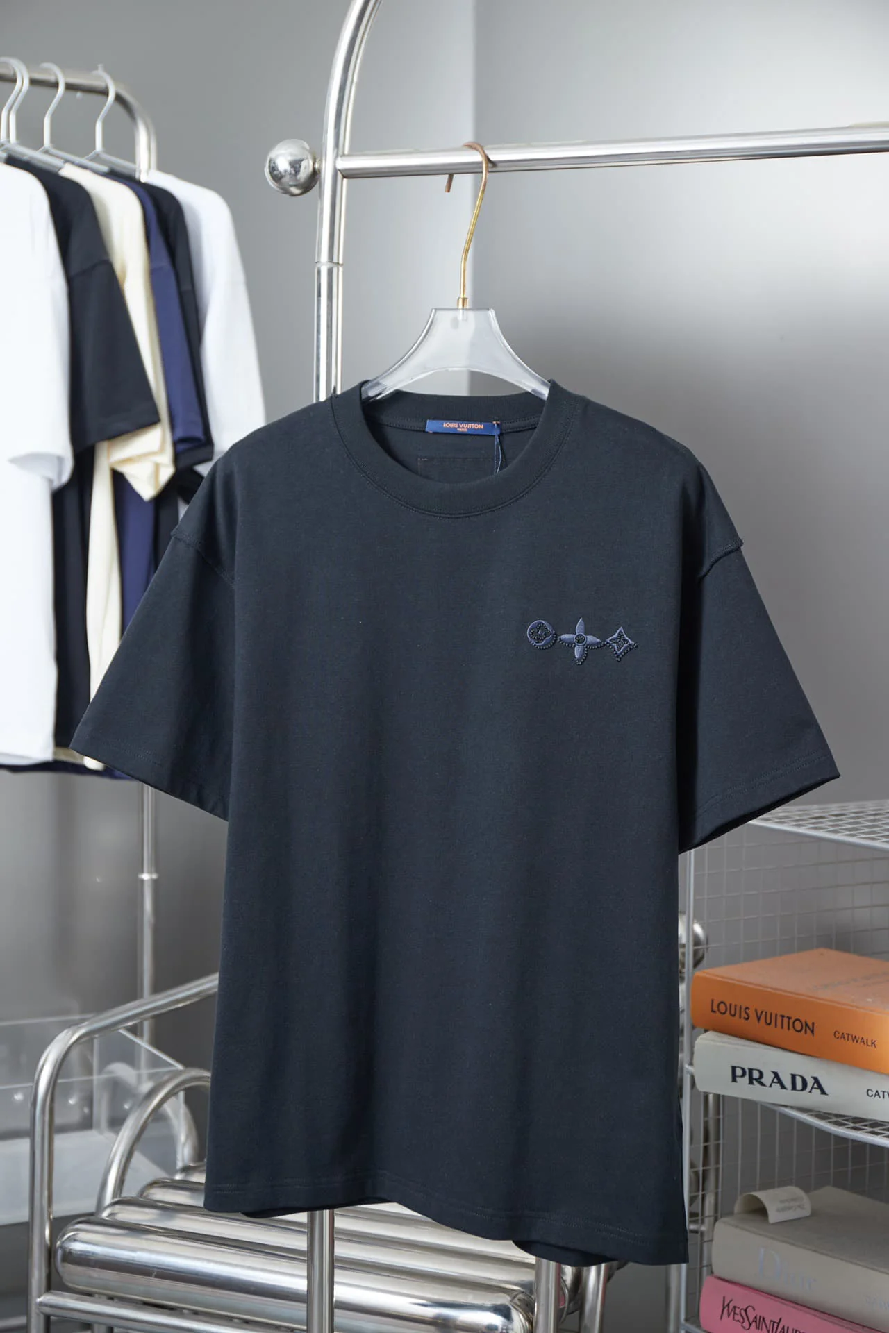 Back Graffiti Print + Front Embroidery T-shirt