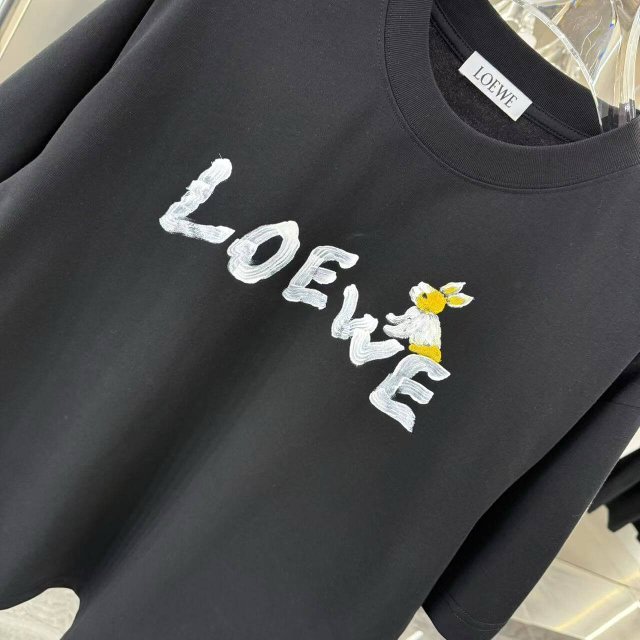 Hand-Painted Print T Shirt