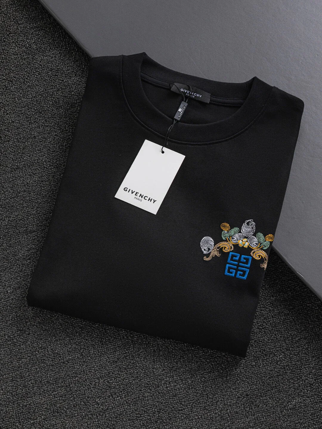 Exquisite Embroidery On Chest T Shirt