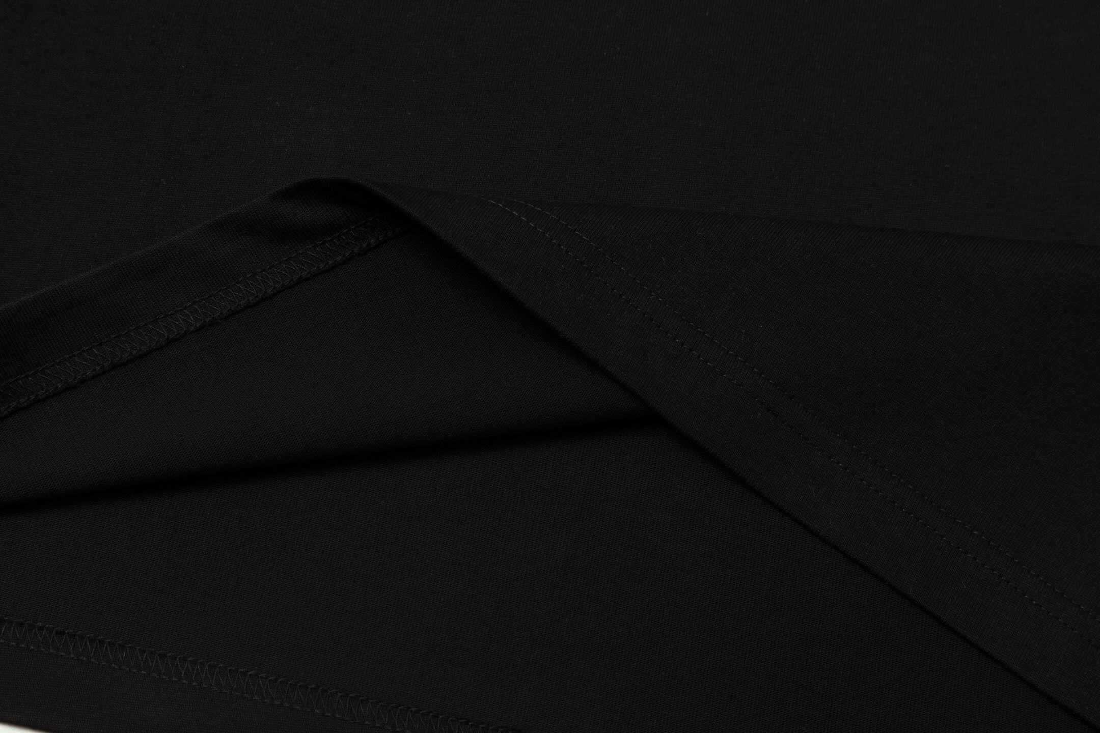 Silver Letter Print T Shirt