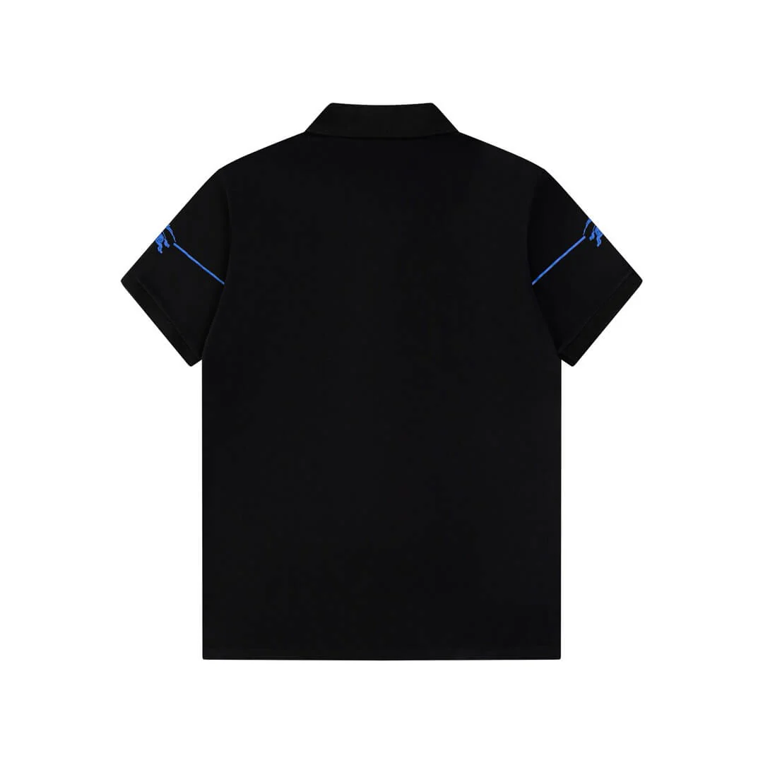 Circular Warhorse Embroidery Polo T Shirt