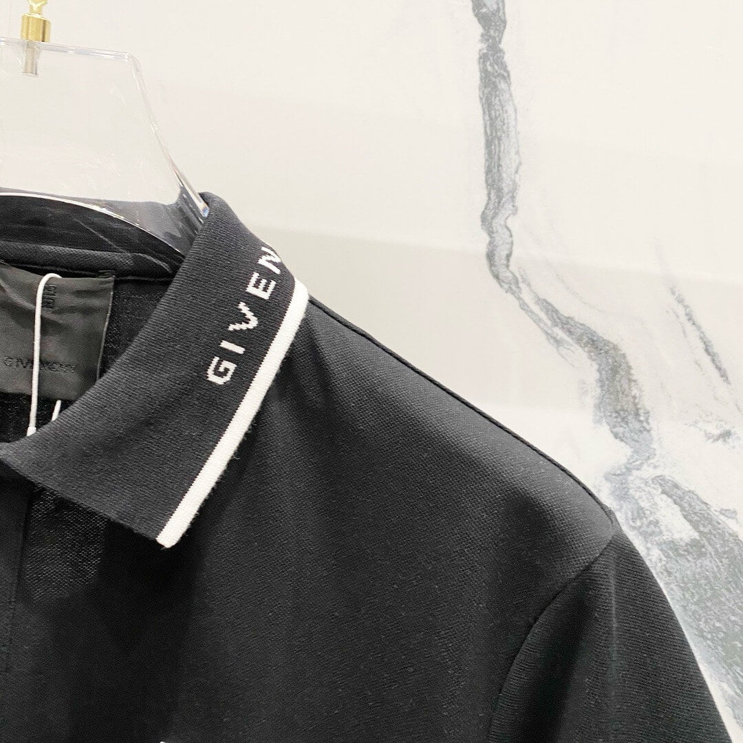 Square Embroidery Polo T Shirt