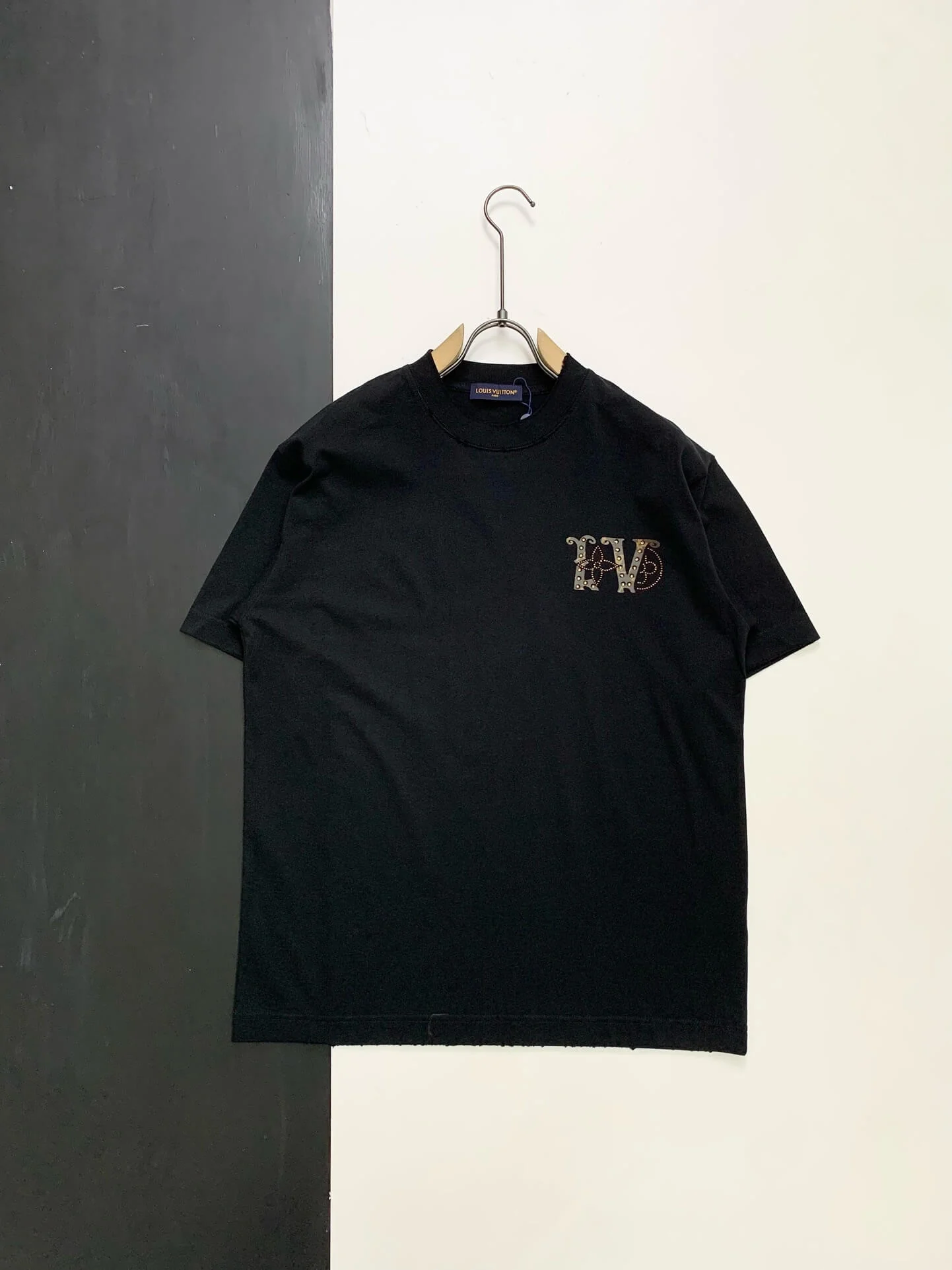 Rhinestone Letter T Shirt