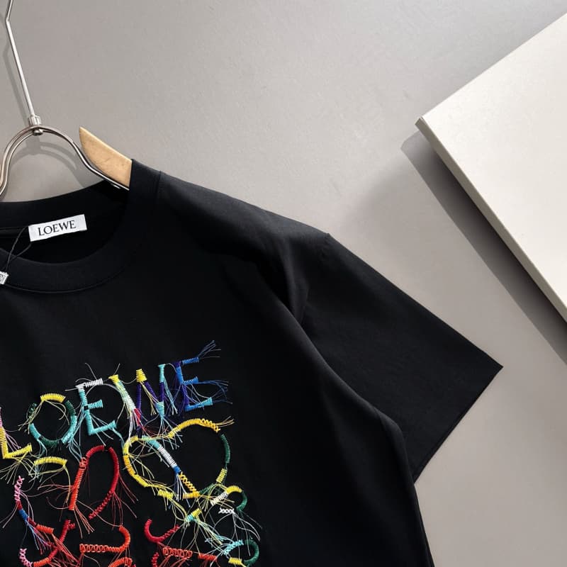 Rainbow Fringe Embroidered T-Shirt