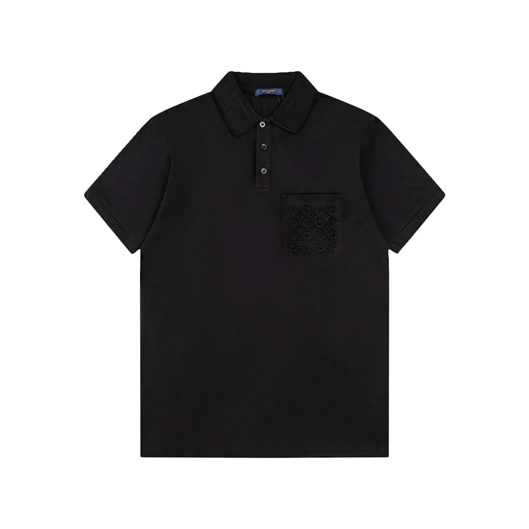 Pocket Embossing Polo T Shirt