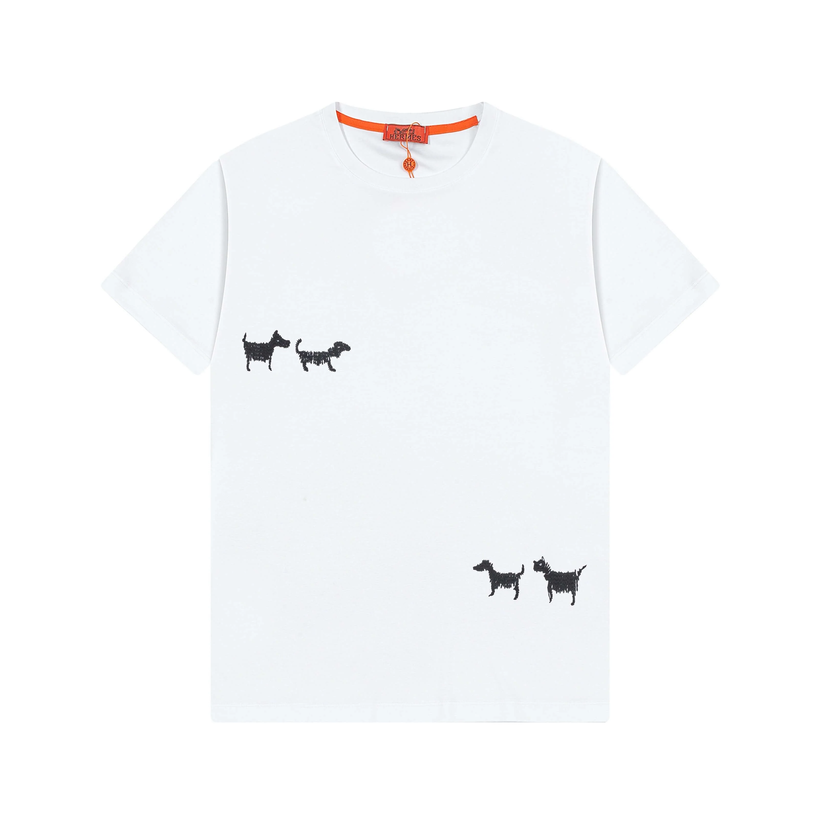 Dog Embroidery T Shirt
