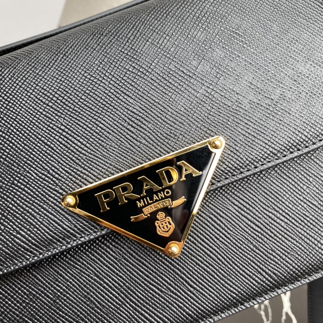 Prada Emblème Saffiano Shoulder Bag