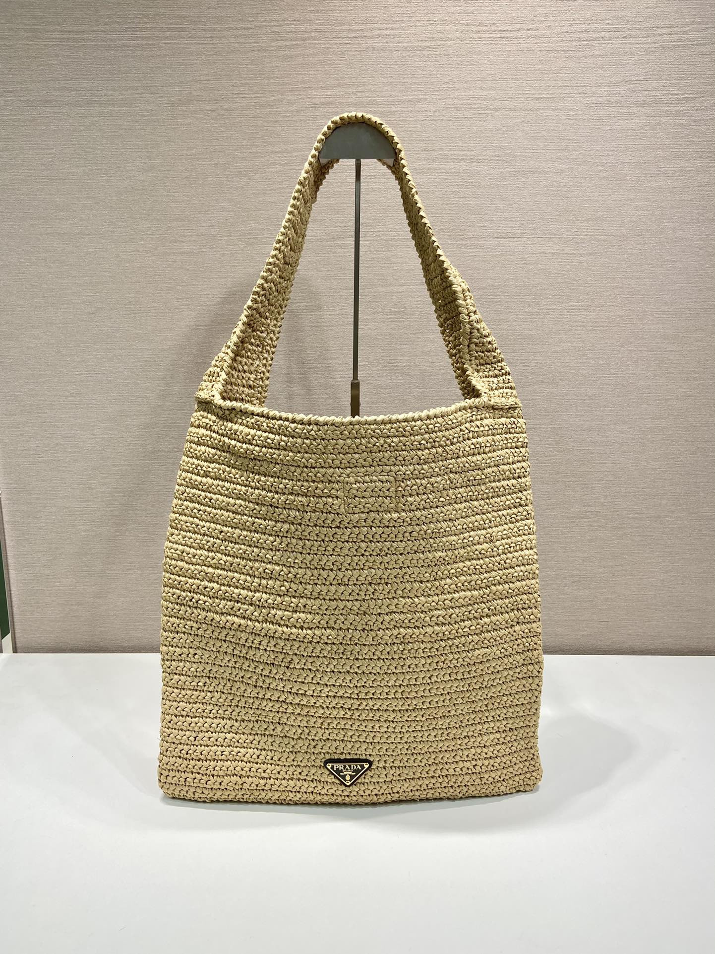 Prada Raffia Tote Bag