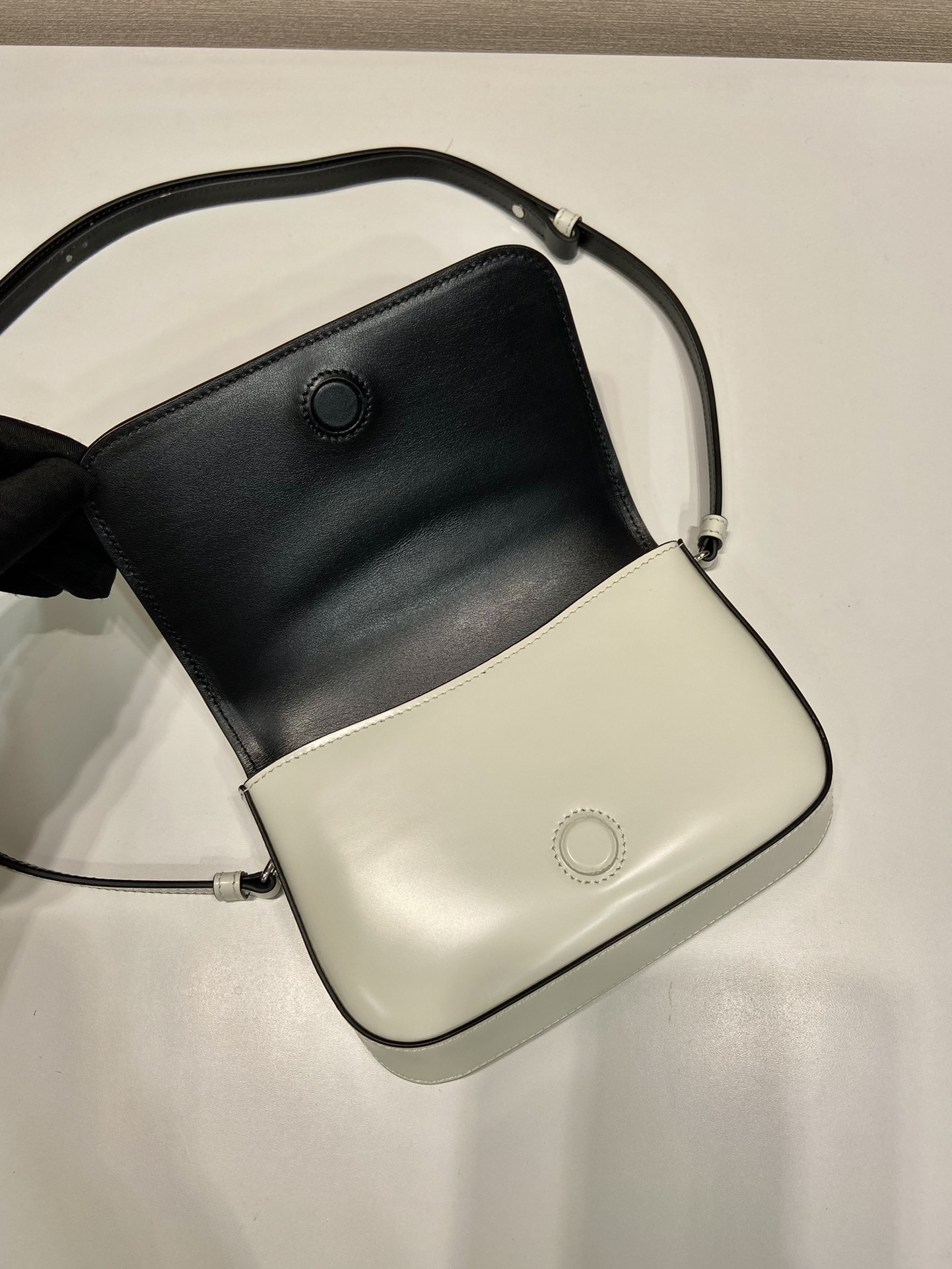 Prada Brushed Leather Mini-bag With Shoulder Strap Bag