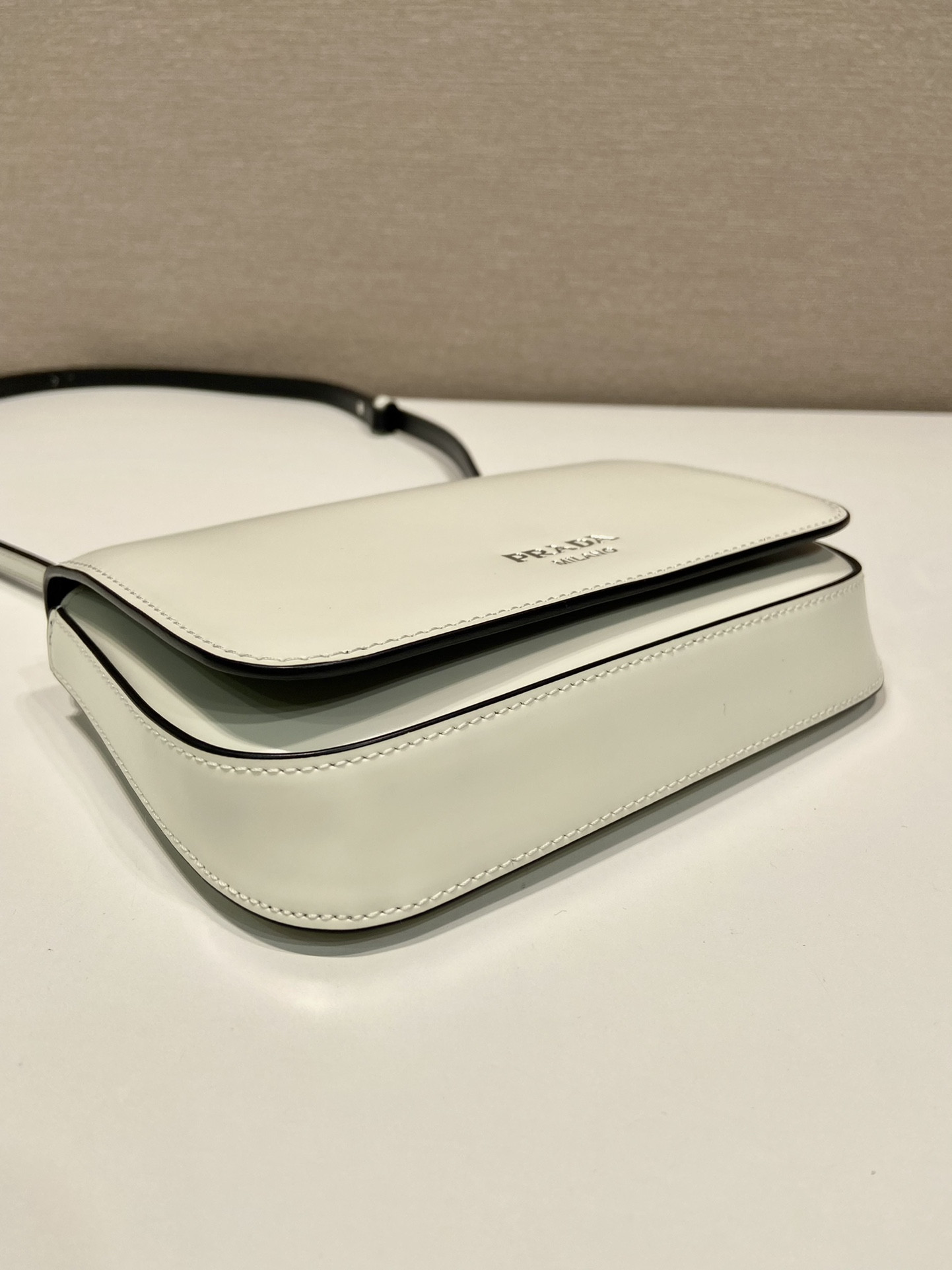 Prada Brushed Leather Mini-bag With Shoulder Strap Bag