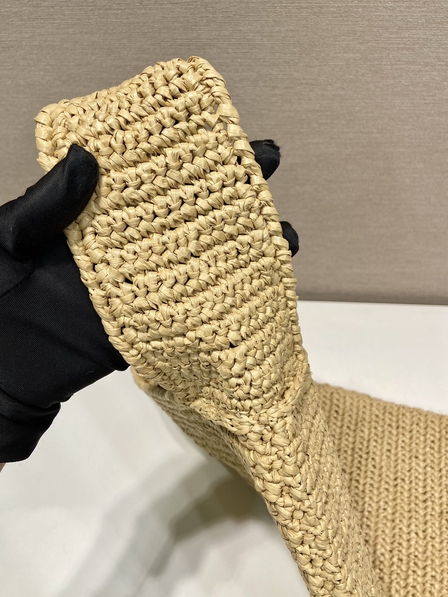 Prada Raffia Tote Bag