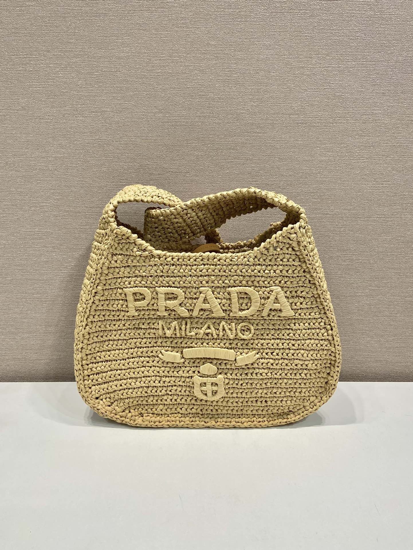 Prada Straw Shoulder Bag