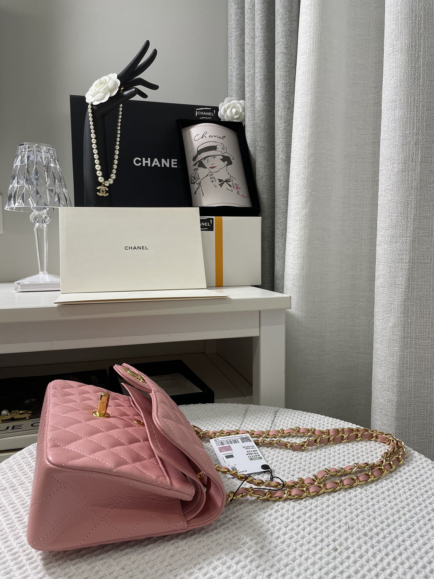 Chanle Small Classic Handbag Gold Hardware