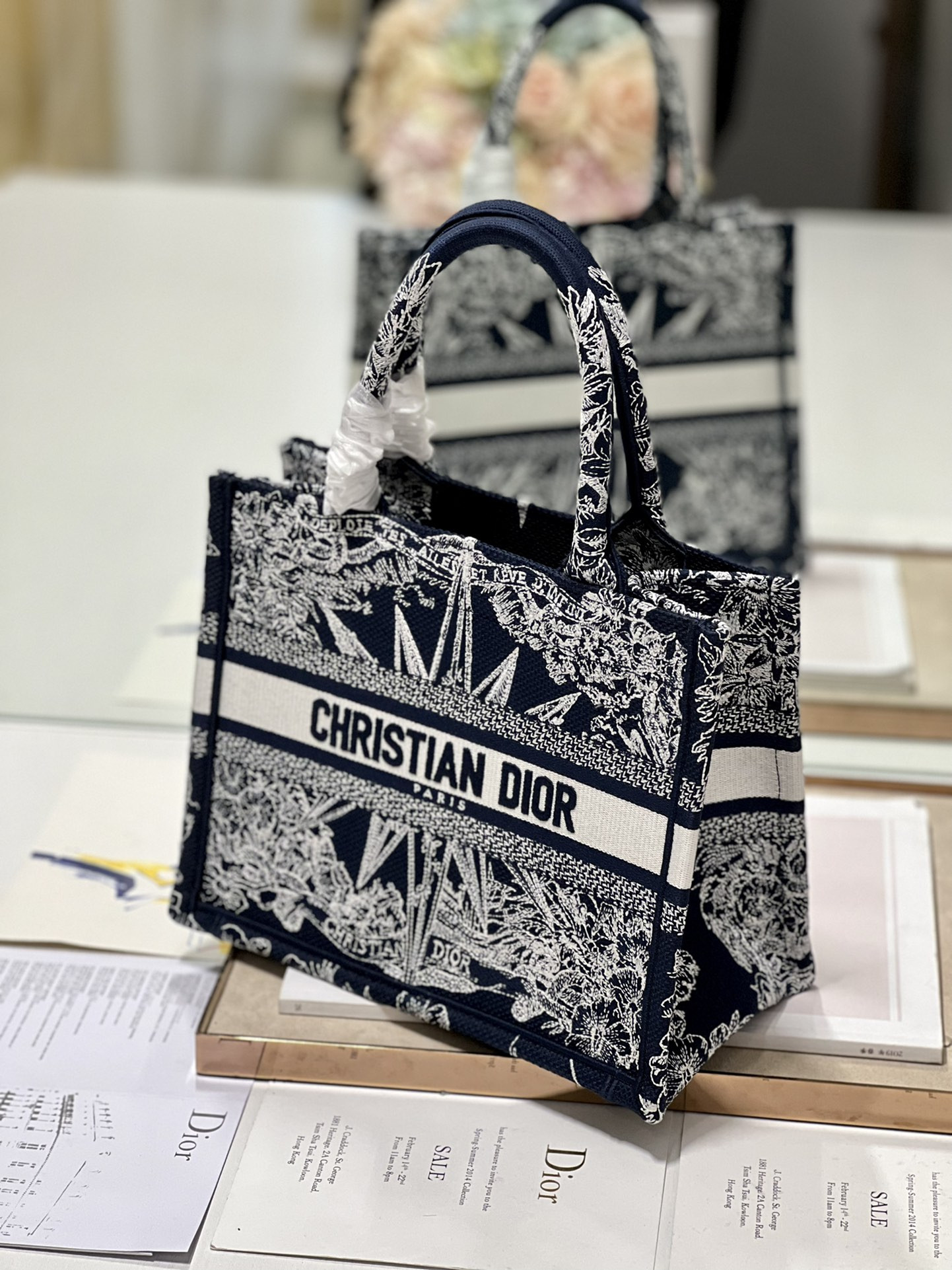 Small Dior Book Tote