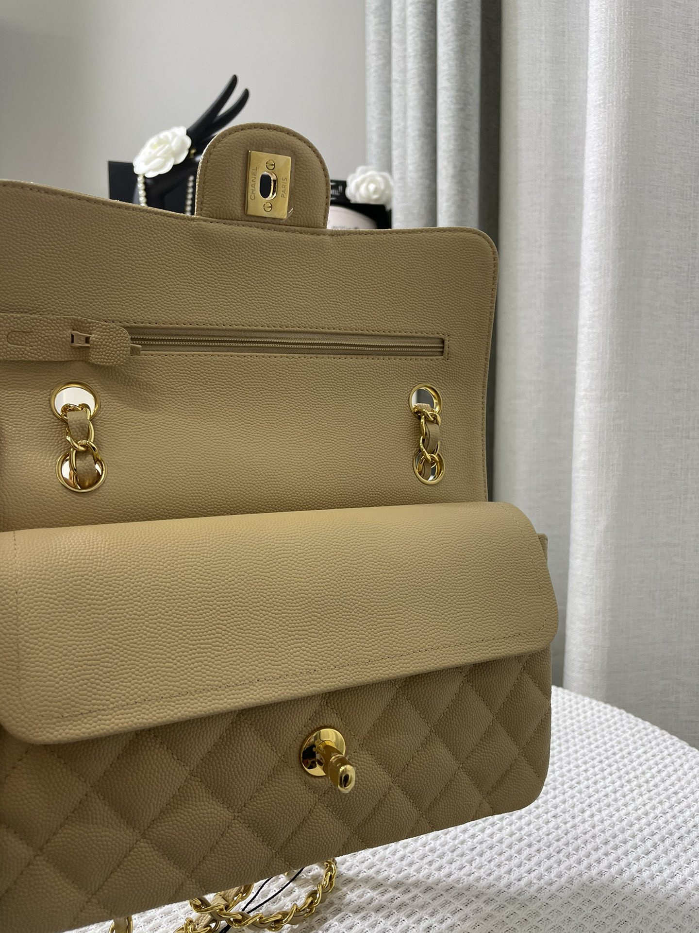 Chanle Small Classic Handbag Gold Hardware