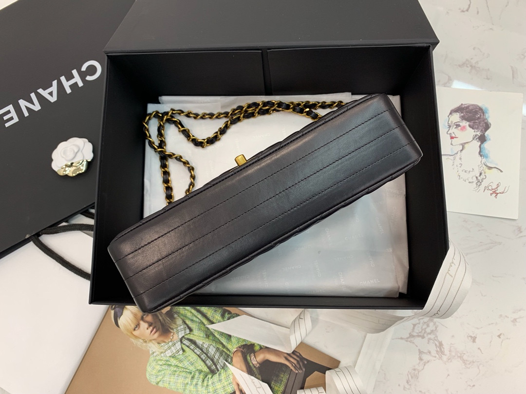 Chanle Classic Flap Bag With Chevron Quilting-lambskin Leather