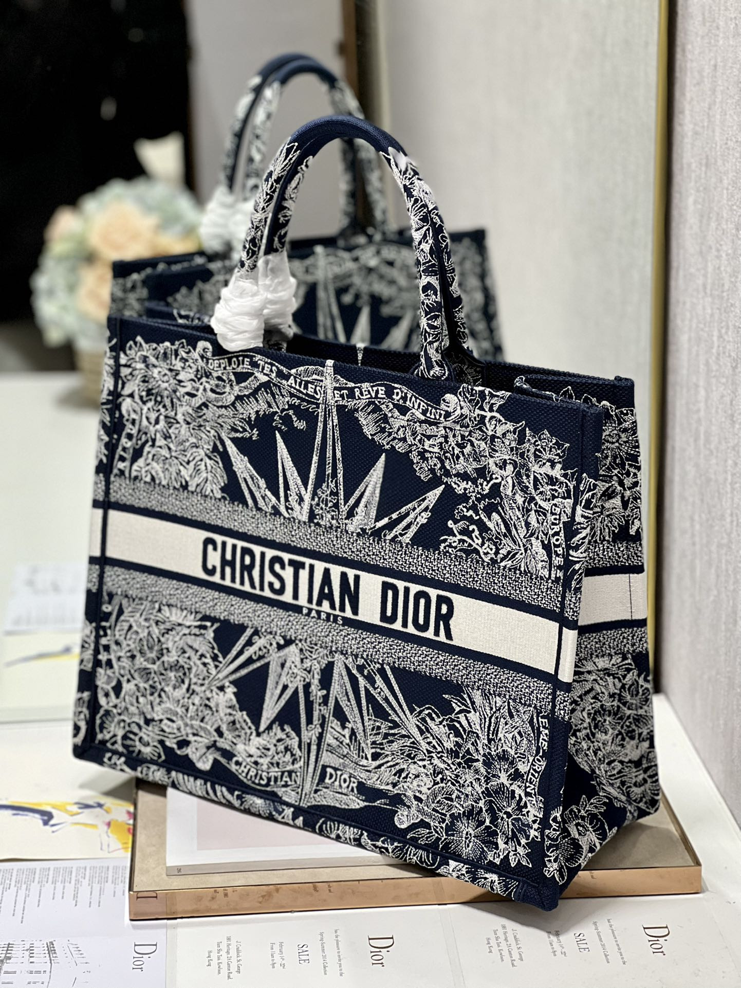 Large Dior Book Tote