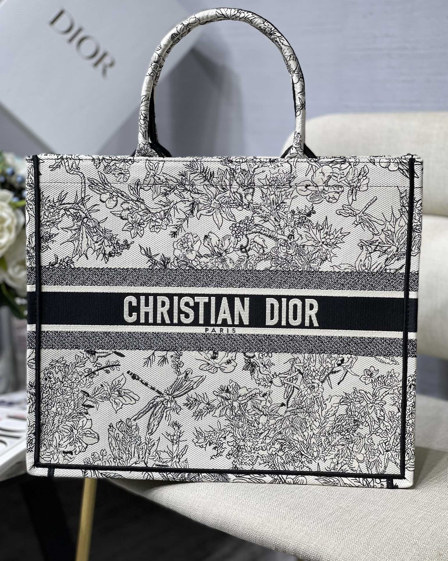 Large Dior Book Tote