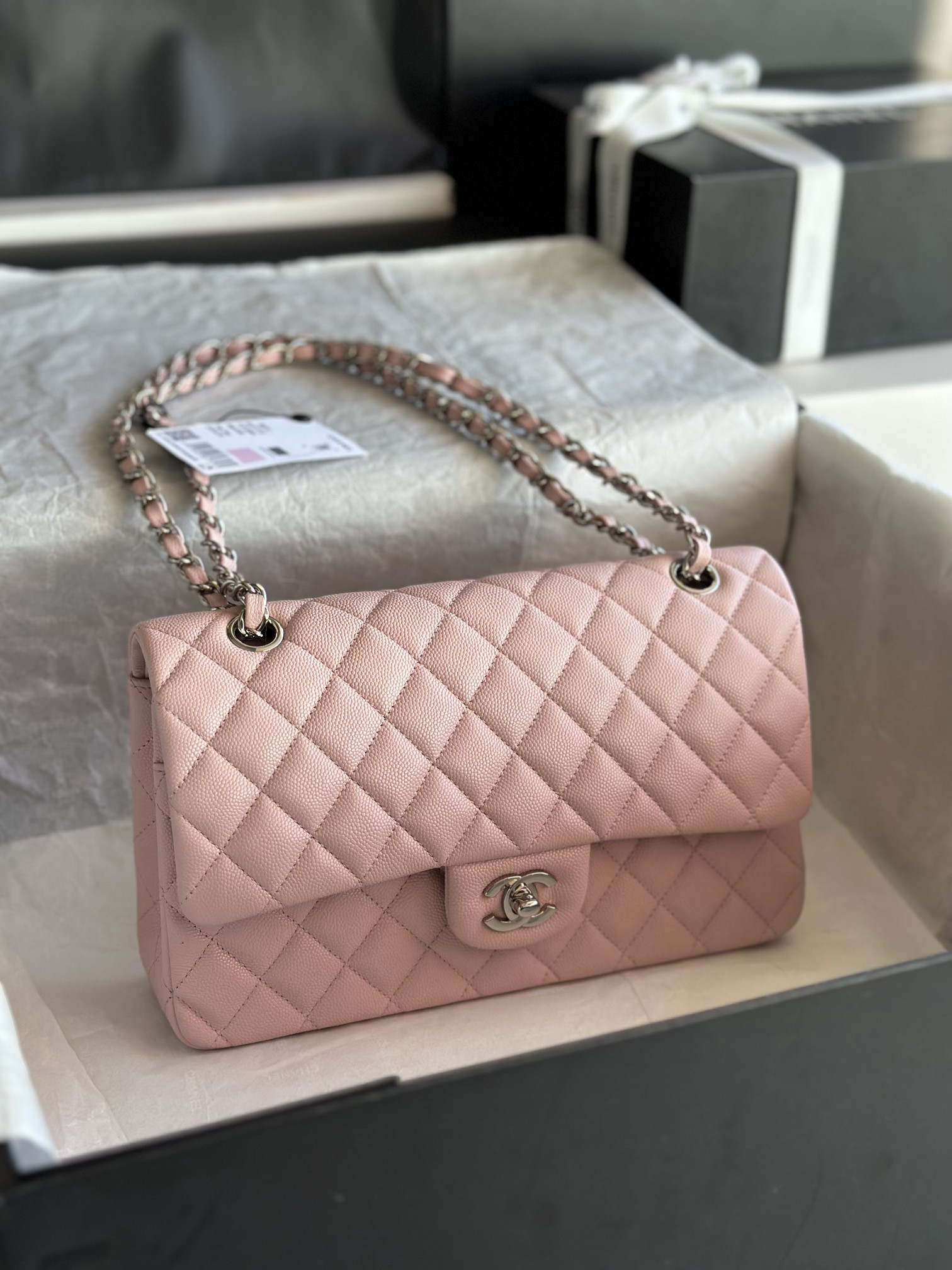 Chanle Classic Double Flap Silver Hardware