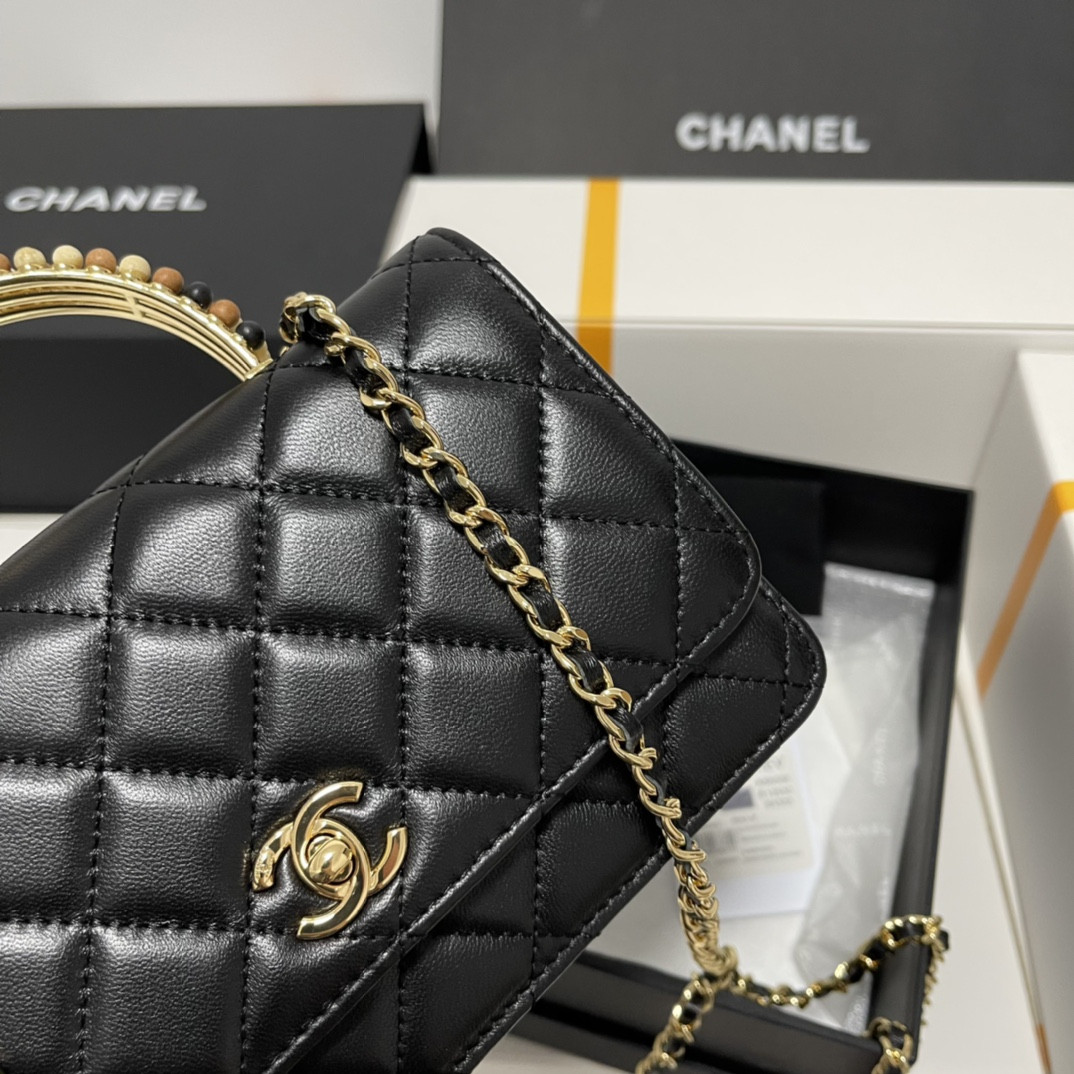Chanel Wooden Bead Handle Bag