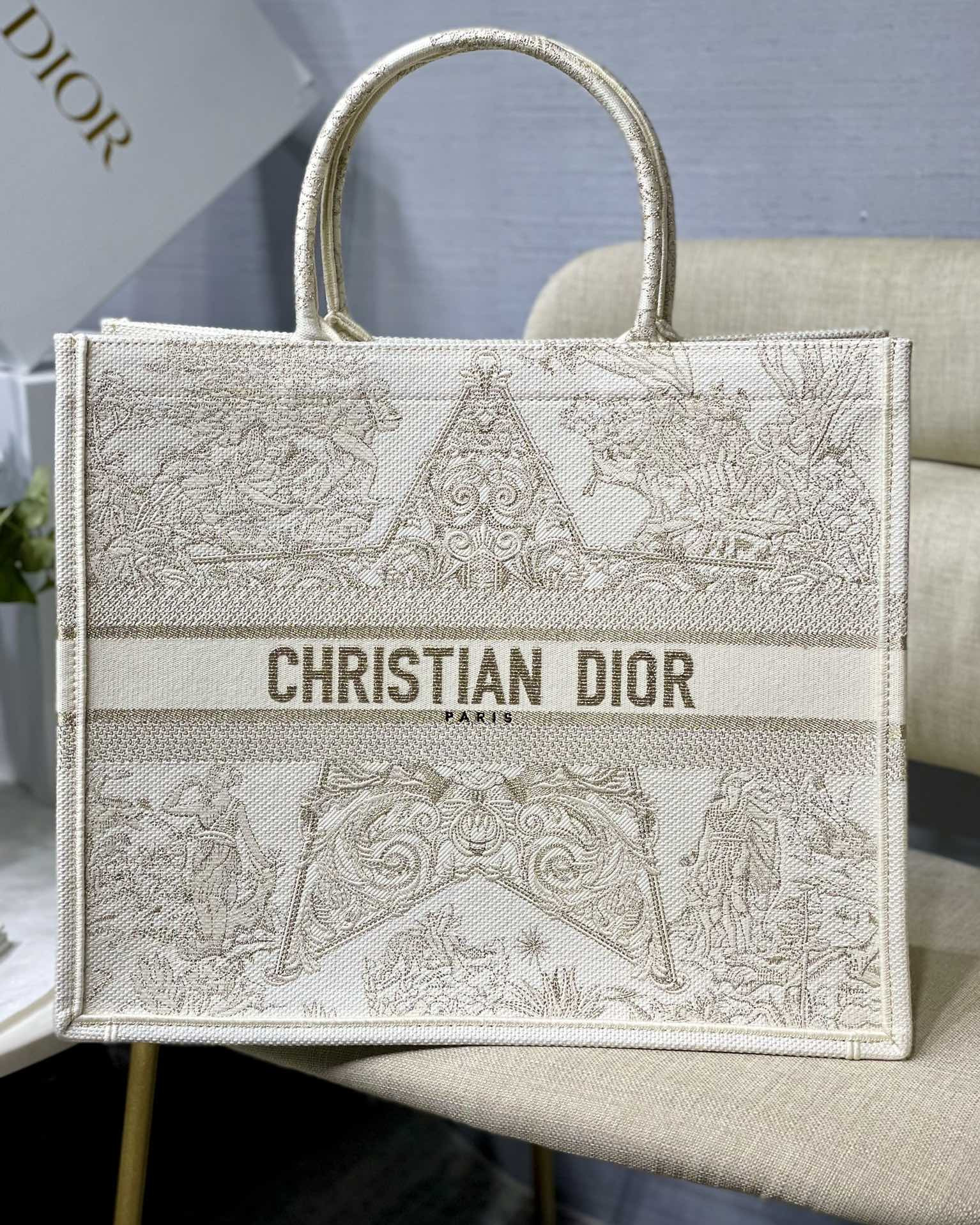 Large Dior Book Tote