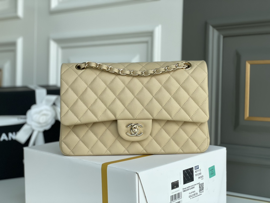 Chanle Classic Double Flap Caviar Leather