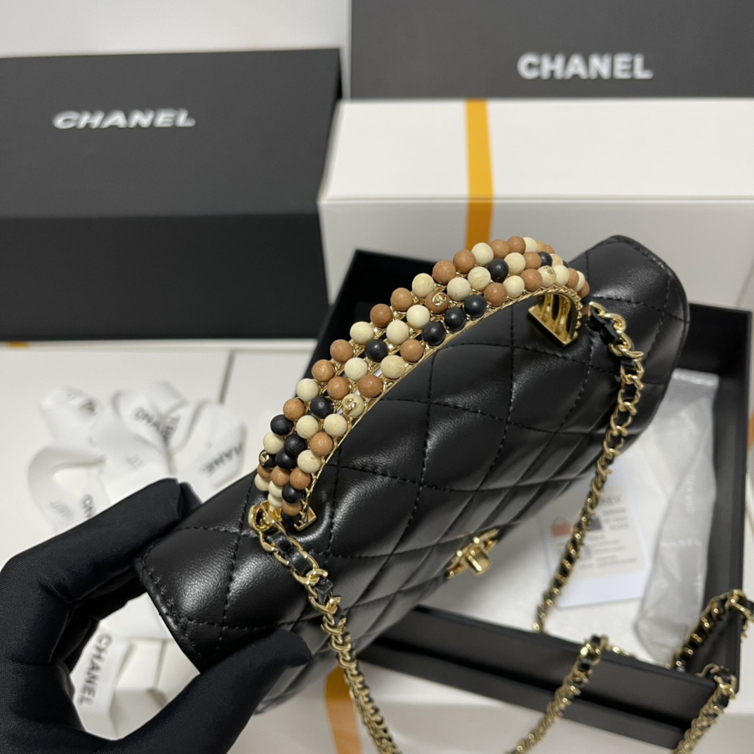 Chanel Wooden Bead Handle Bag