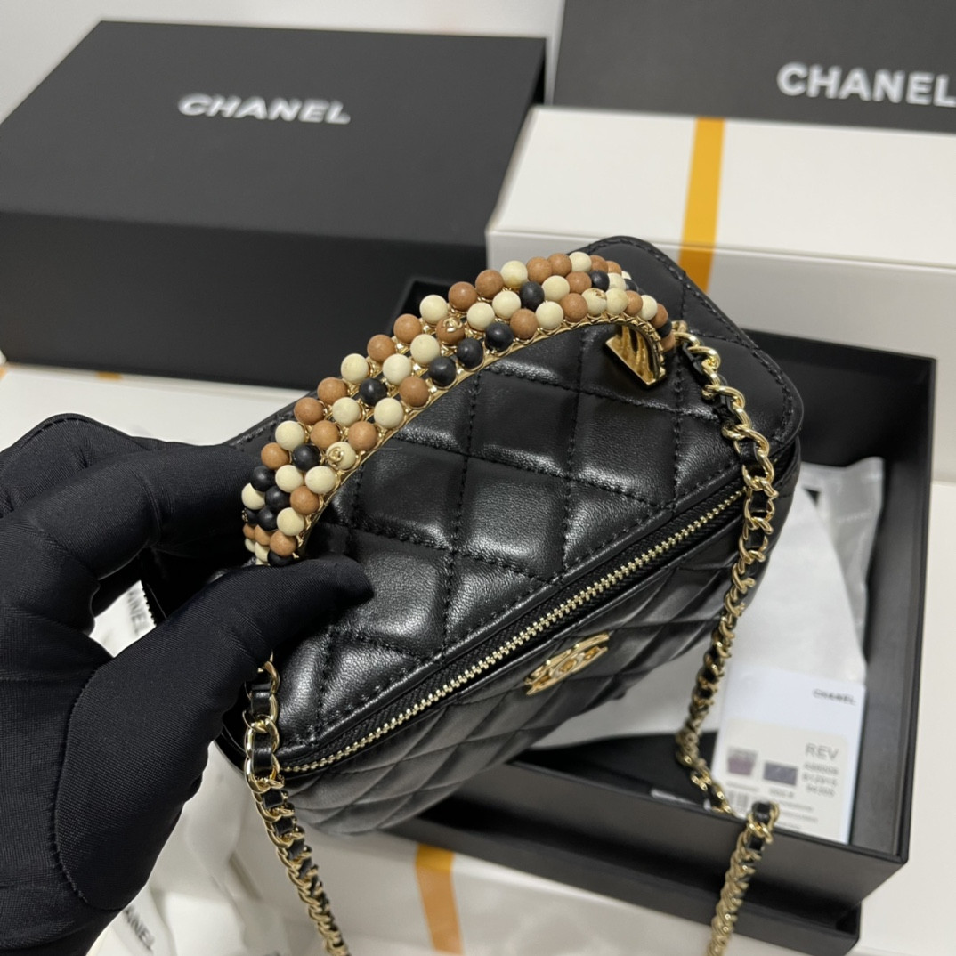 Chanel Wooden Bead Handle Bag