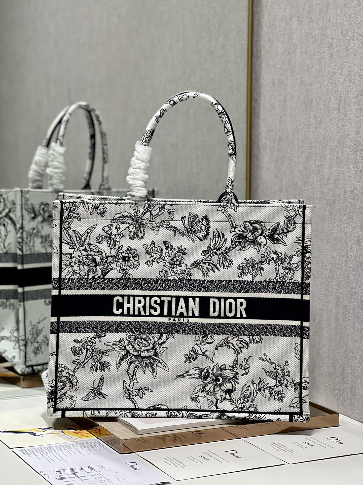 Large Dior Book Tote