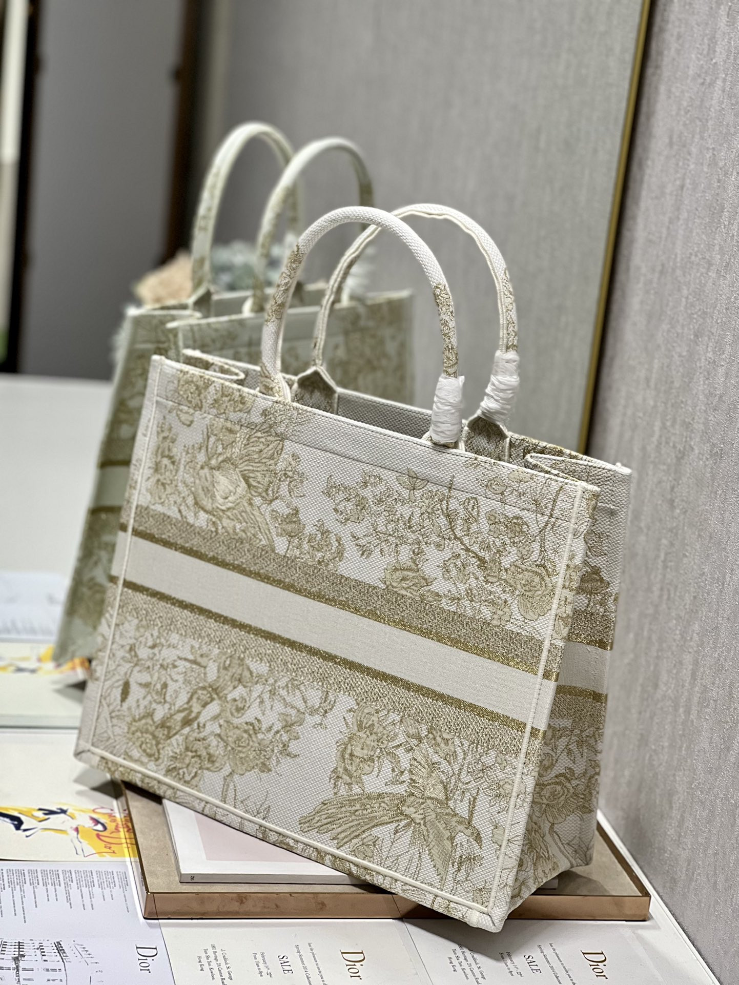 Large Dior Book Tote