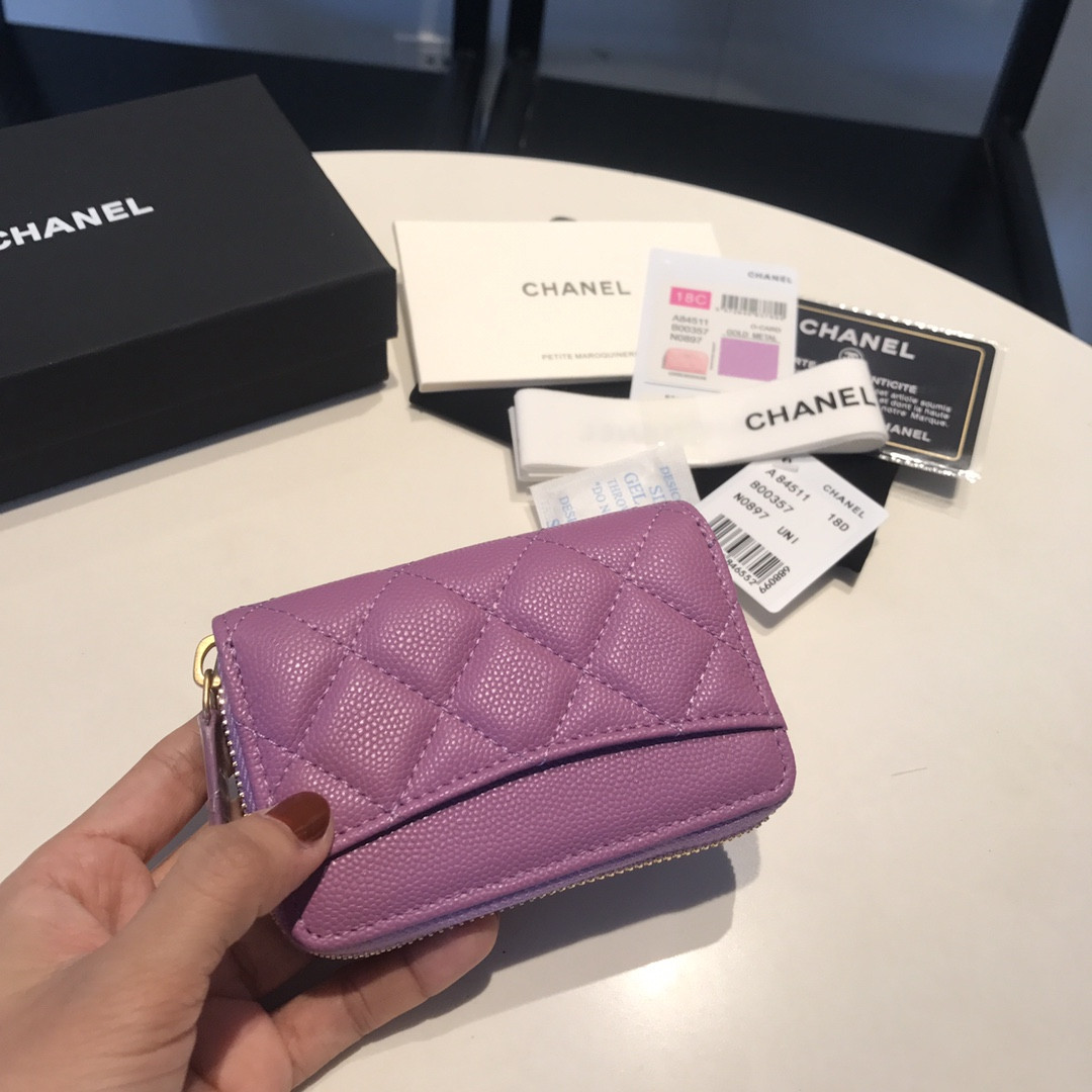 Chanle Zipped Wallet