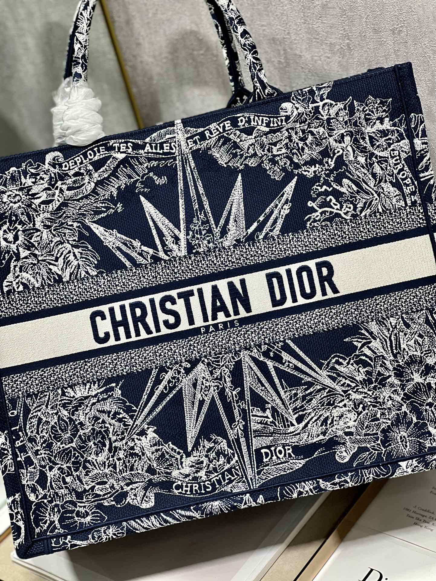 Large Dior Book Tote