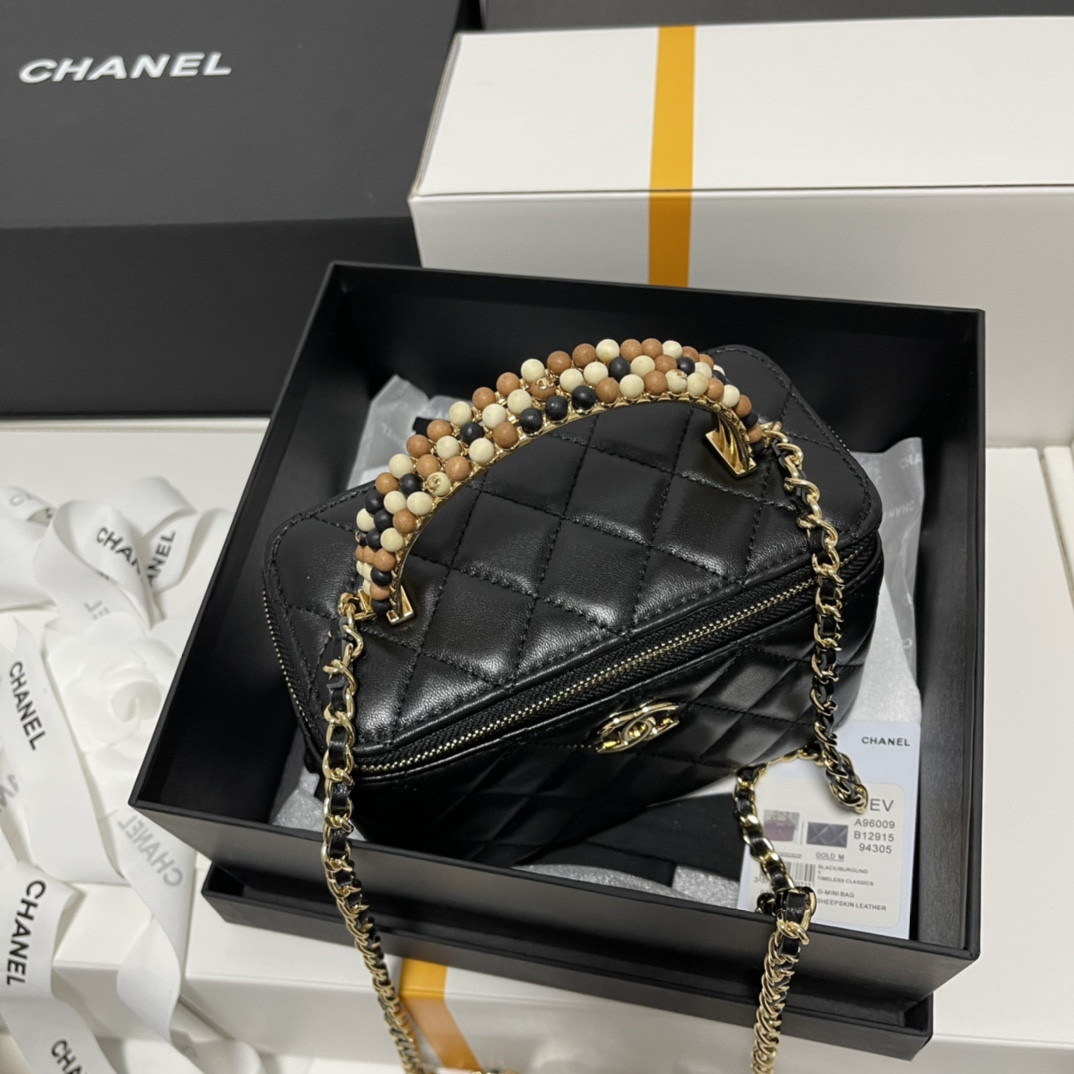 Chanel Wooden Bead Handle Bag
