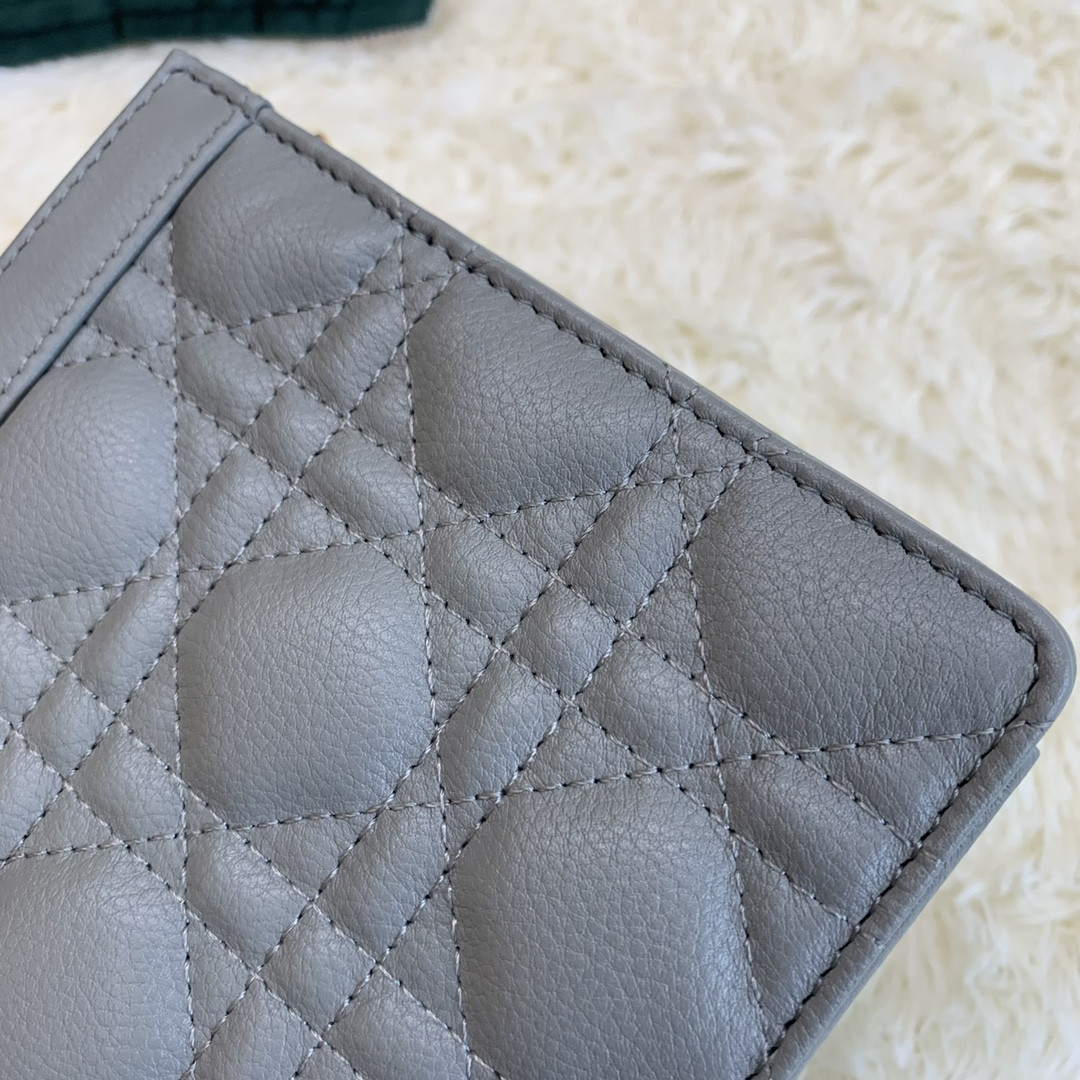 Dior Caro Zipped Pouch With Chain