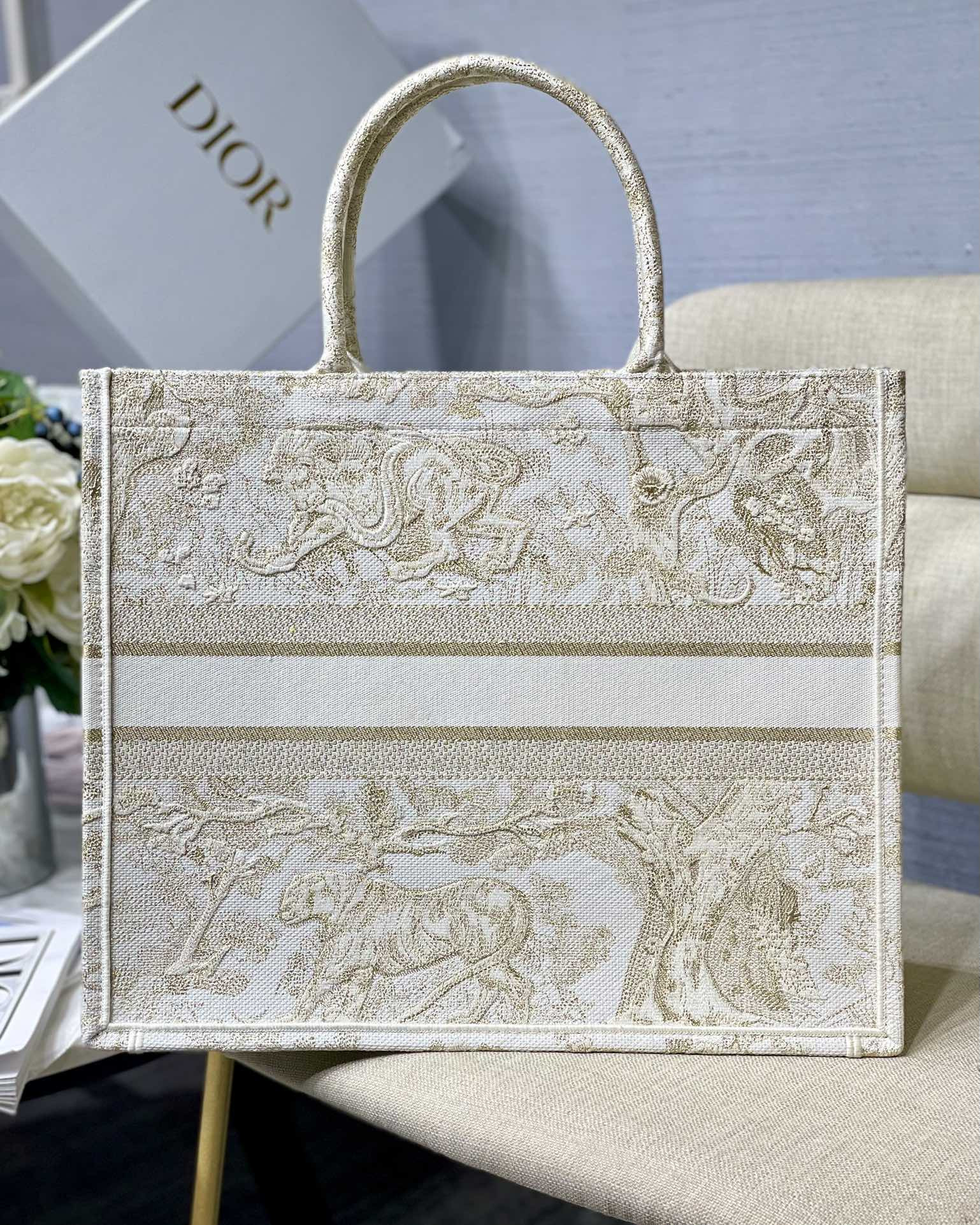 Large Dior Book Tote