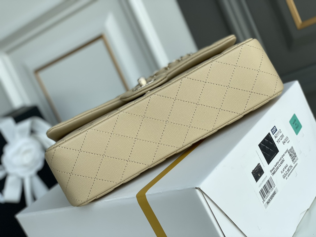 Chanle Classic Double Flap Caviar Leather