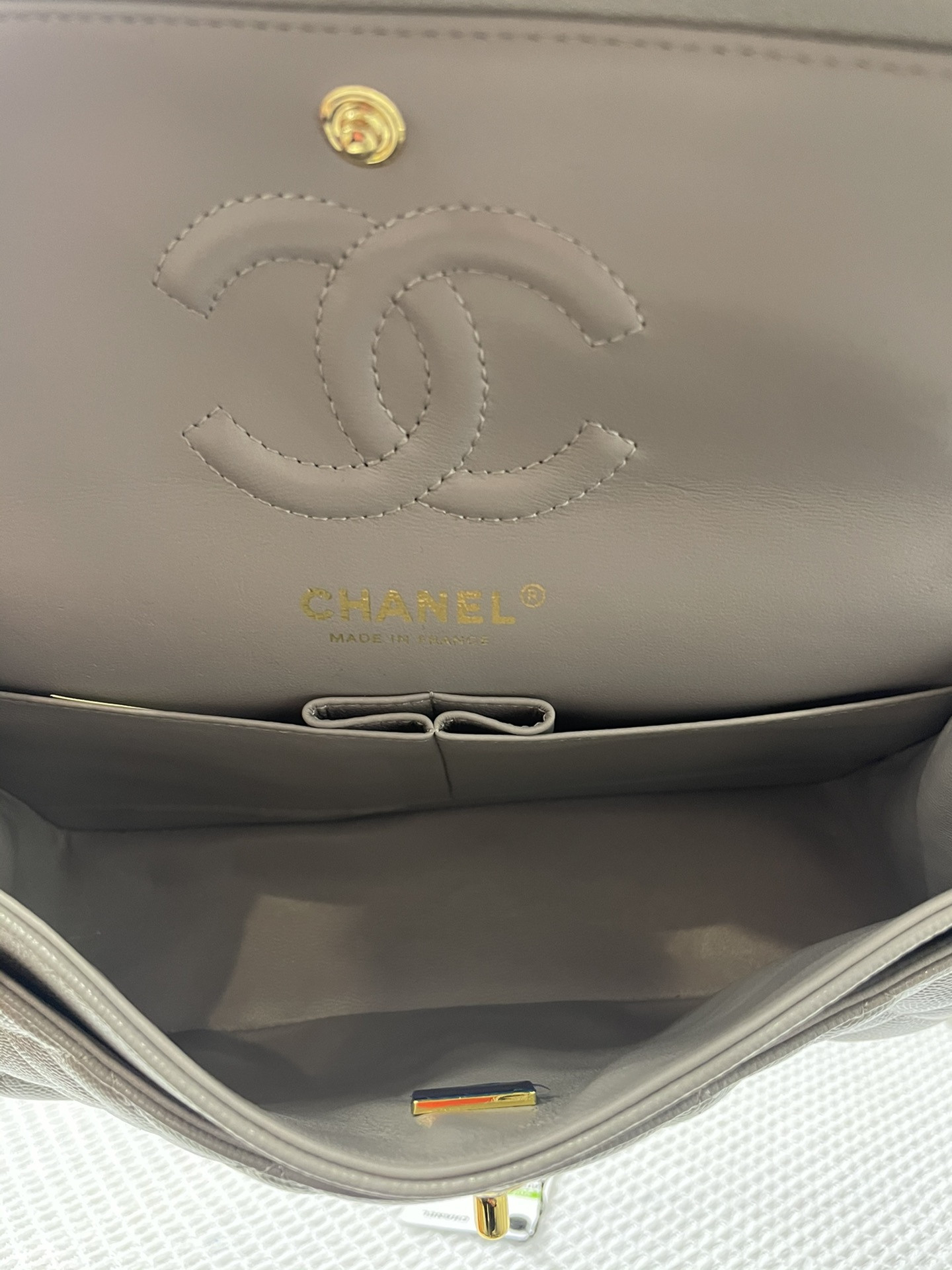 Chanle Small Classic Handbag Gold Hardware